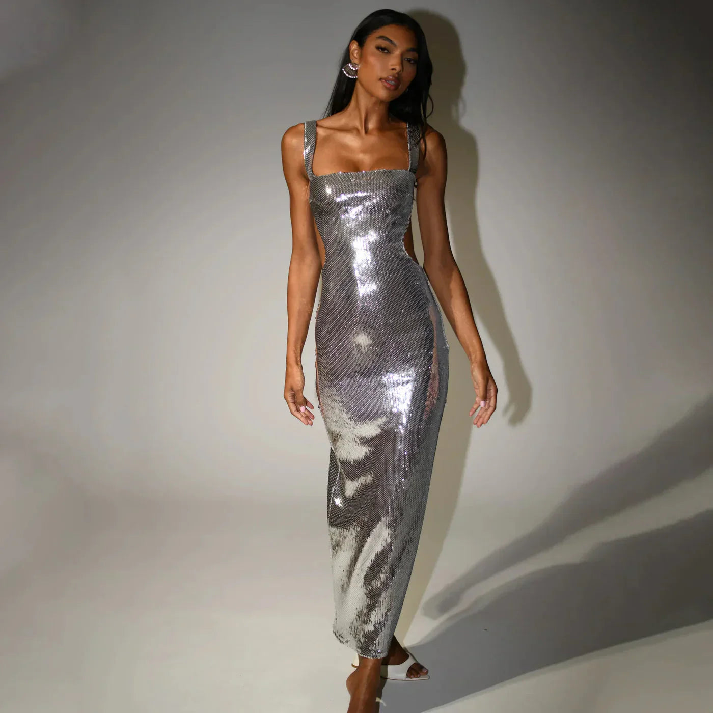 VIP Placeholder Item IRIS MAXI DRESS - SILVER